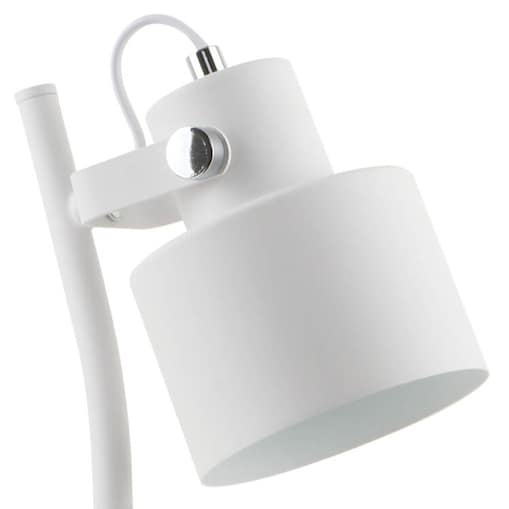 Lampka biurkowa Draco A2038-SWH Zumaline do czytania metal biały srebrny