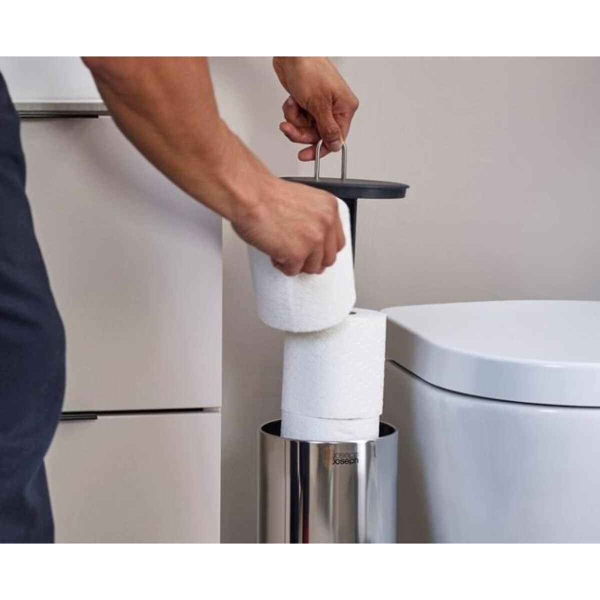 Pojemnik na papier toaletowy (stalowy) EasyStore Joseph Joseph