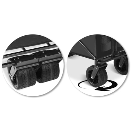 Wózek ogrodowy transportowy turystyczny plażowy składany 100L 90kg Humberg HM-512