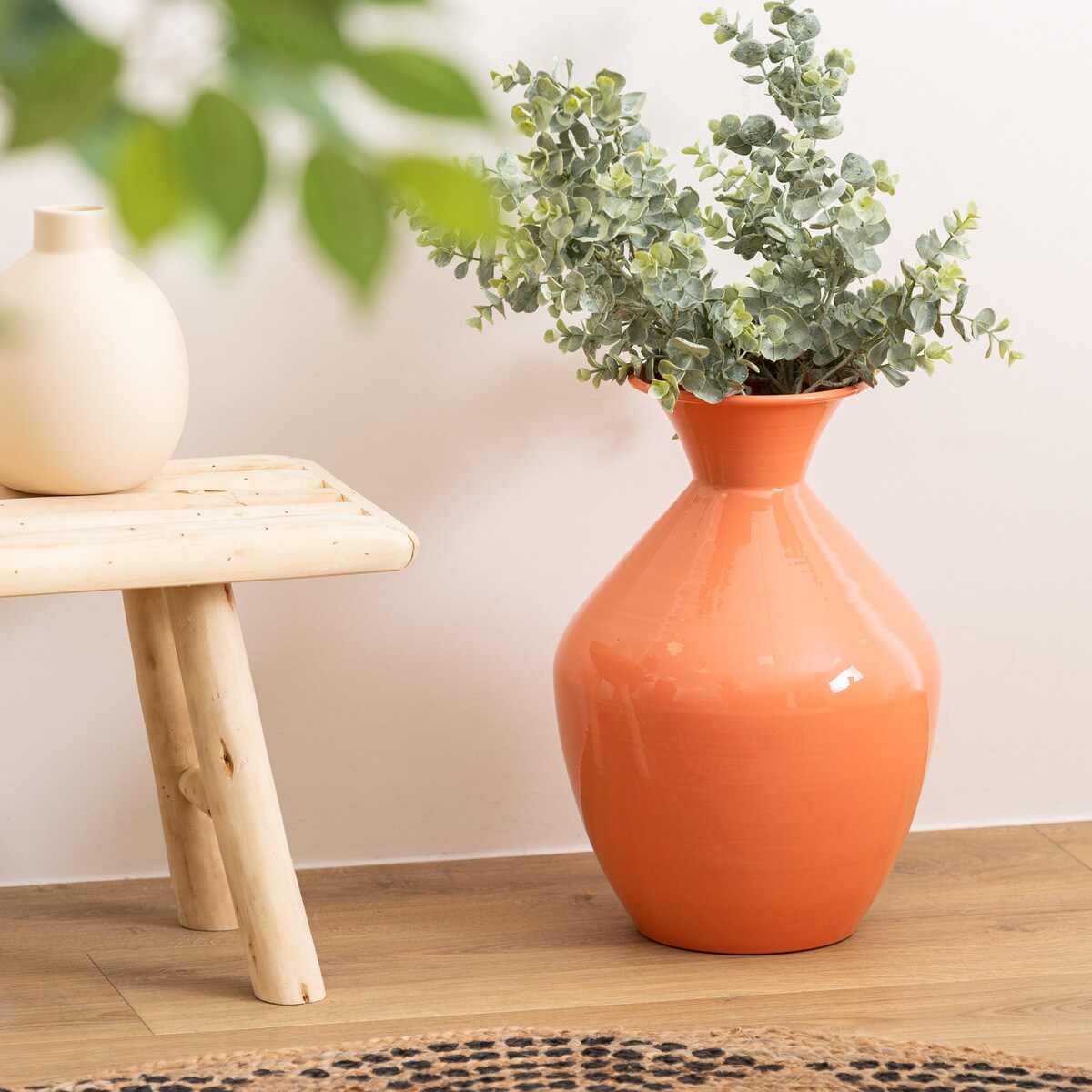 Wazon metalowy emaliowany KIAN, Ø 25 x 37 cm