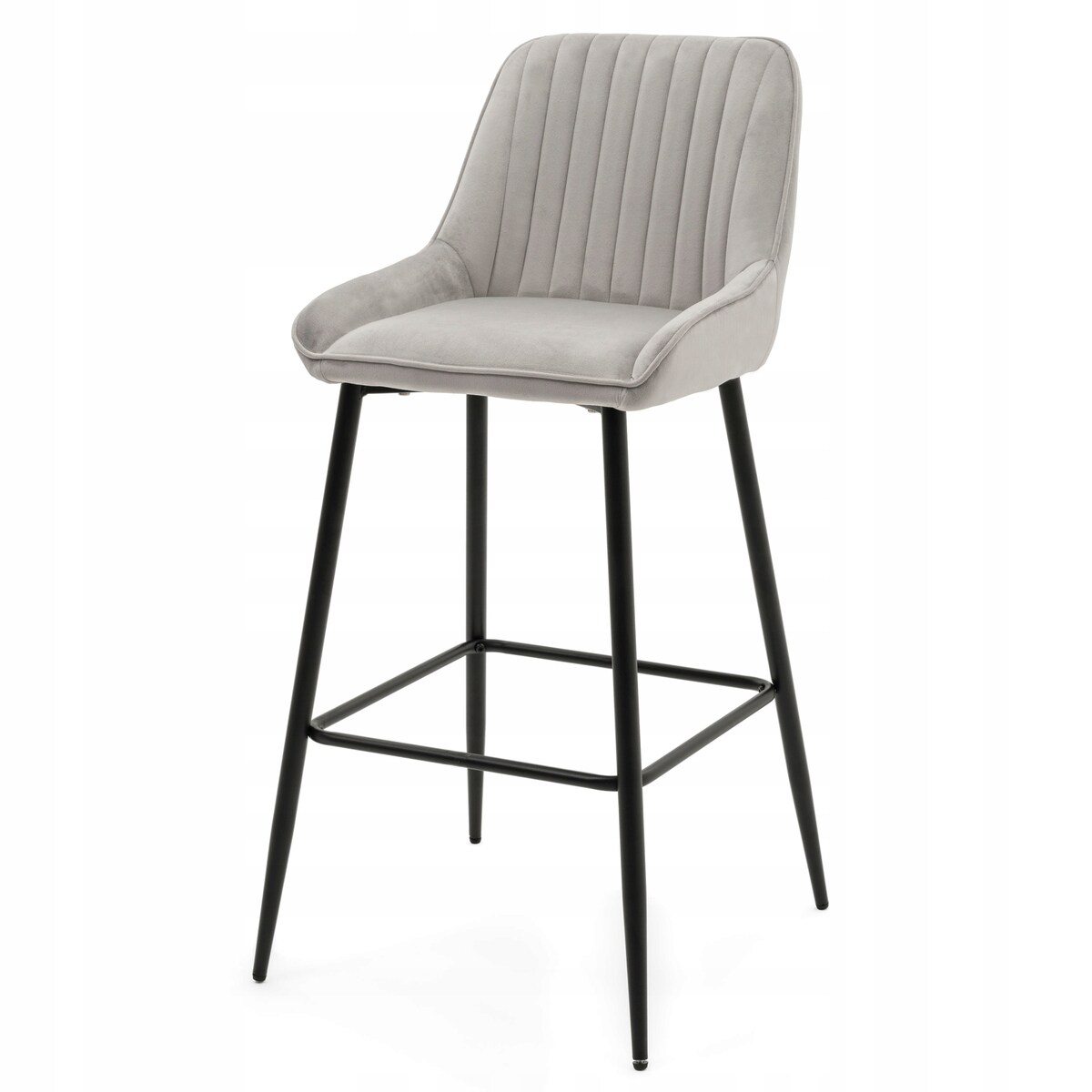 Hoker tapicerowany welurowy do salonu jadalni barowy glamour PASSO