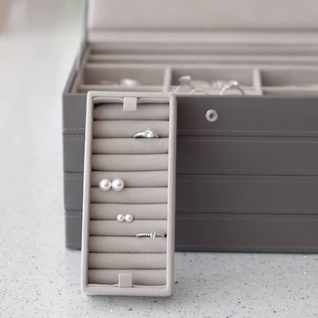 Wkładka duża na pierścionki Stackers taupe