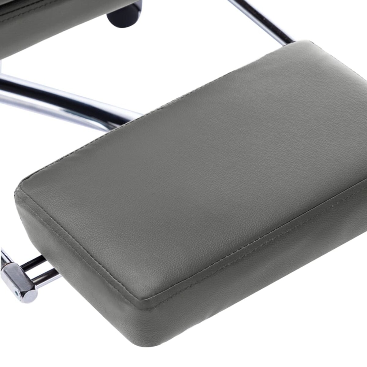 vidaXL Krzesło biurowe, antracytowe, obite sztuczną skórą