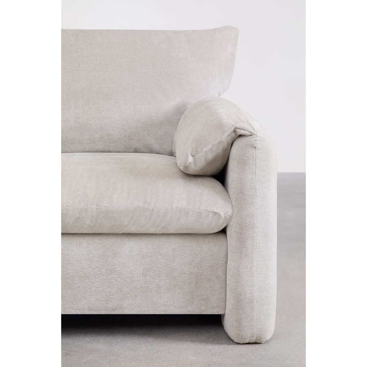 Fotel wypoczynkowy jasnoszary Serra