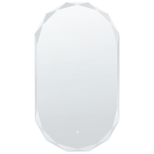 Lustro łazienkowe LED ANIZY 62 cm 110 cm Srebrny