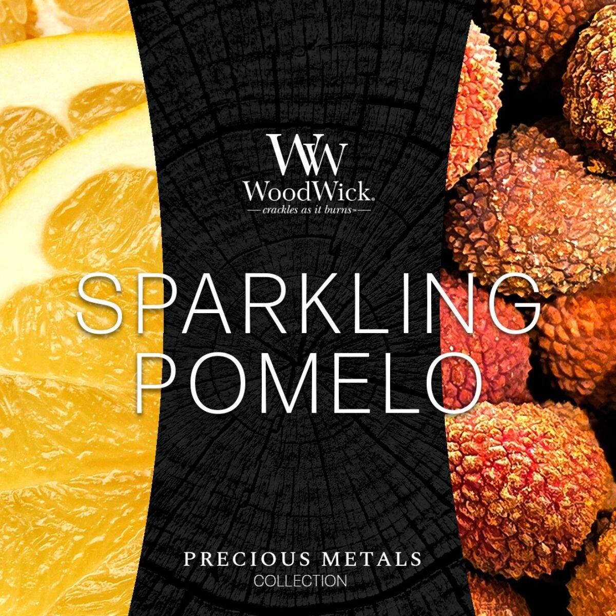WoodWick świeca średnia SPARKLING POMELO