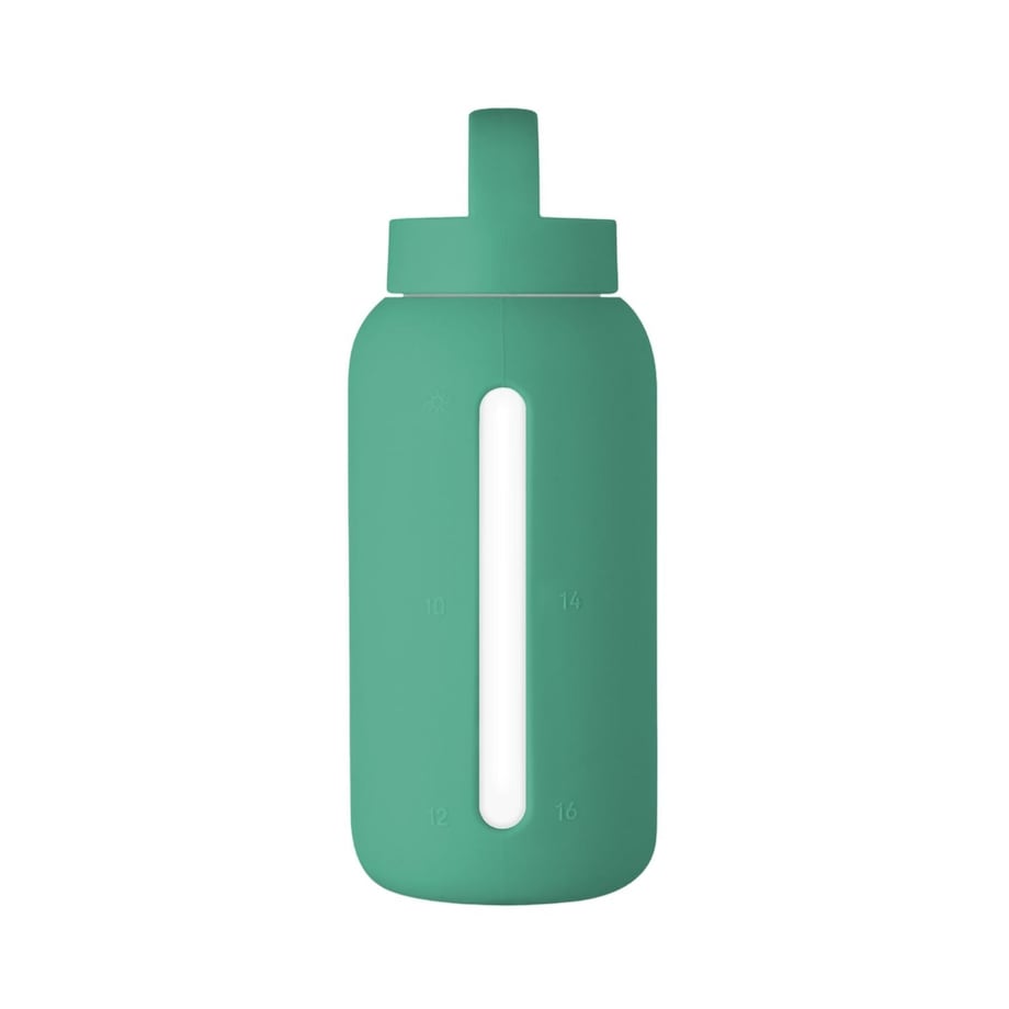 MUUKI DAILY BOTTLE szklana butelka na wodę 720 ml, Frosted Green