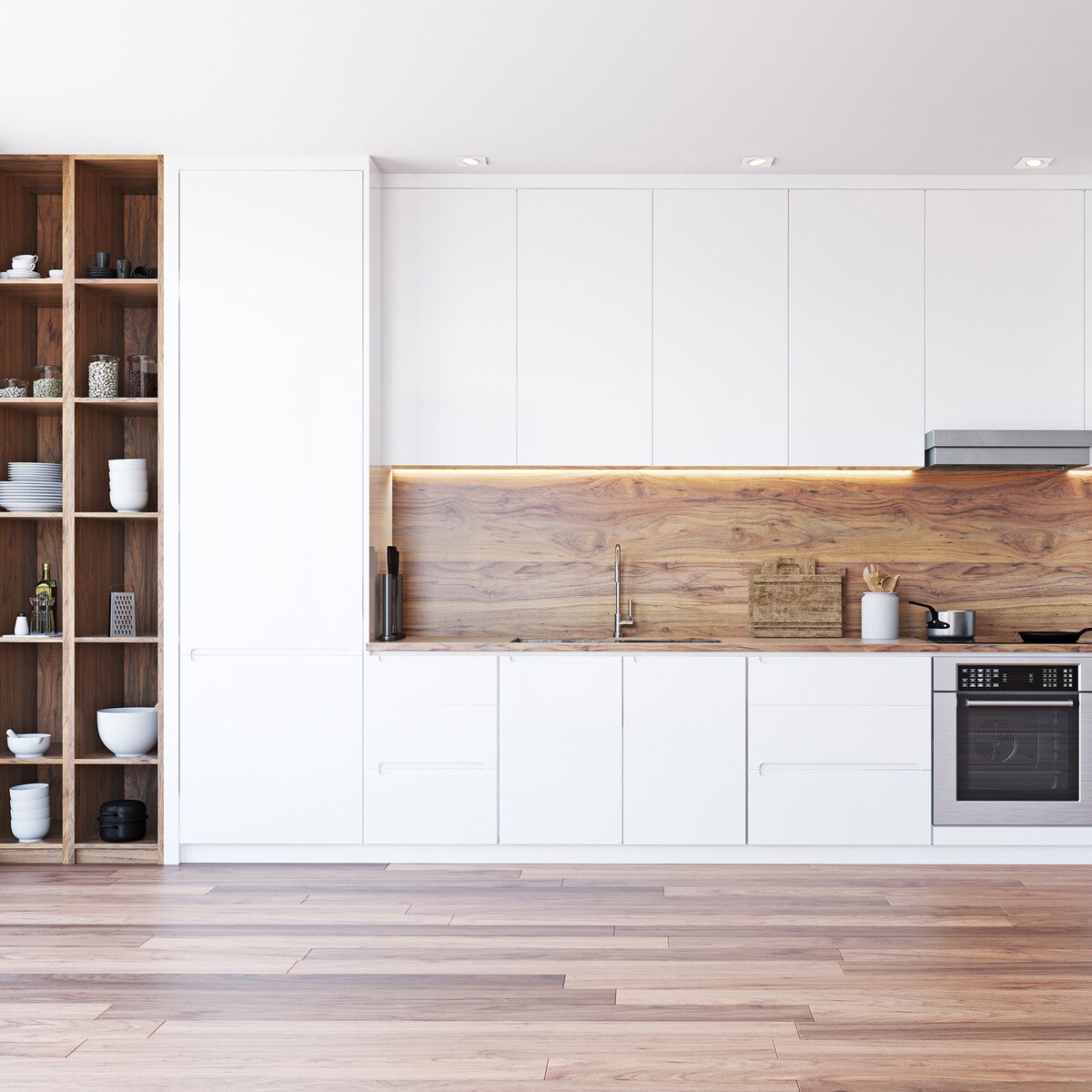 Wpust biały biurowy Rondoo ARGU10-040-N kwadratowa lampa metalowa