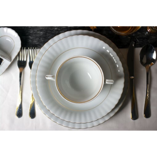 Zestaw talerzy dla 6 osób 18 el. Iwona Złota Linia B014