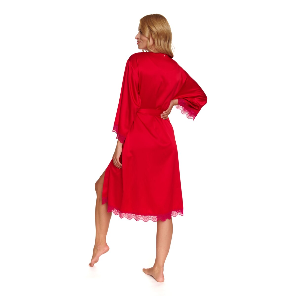 Szlafrok kolor czerwony SWW.7173.SCARLETT - S/M