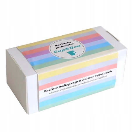 THE BEST BOX zestaw wyselekcjonowanych kaw smakowych i herbat sypanych świeca sojowa kubek z zaparzaczem i pokrywką - na prezent upominek dla kobiety faceta