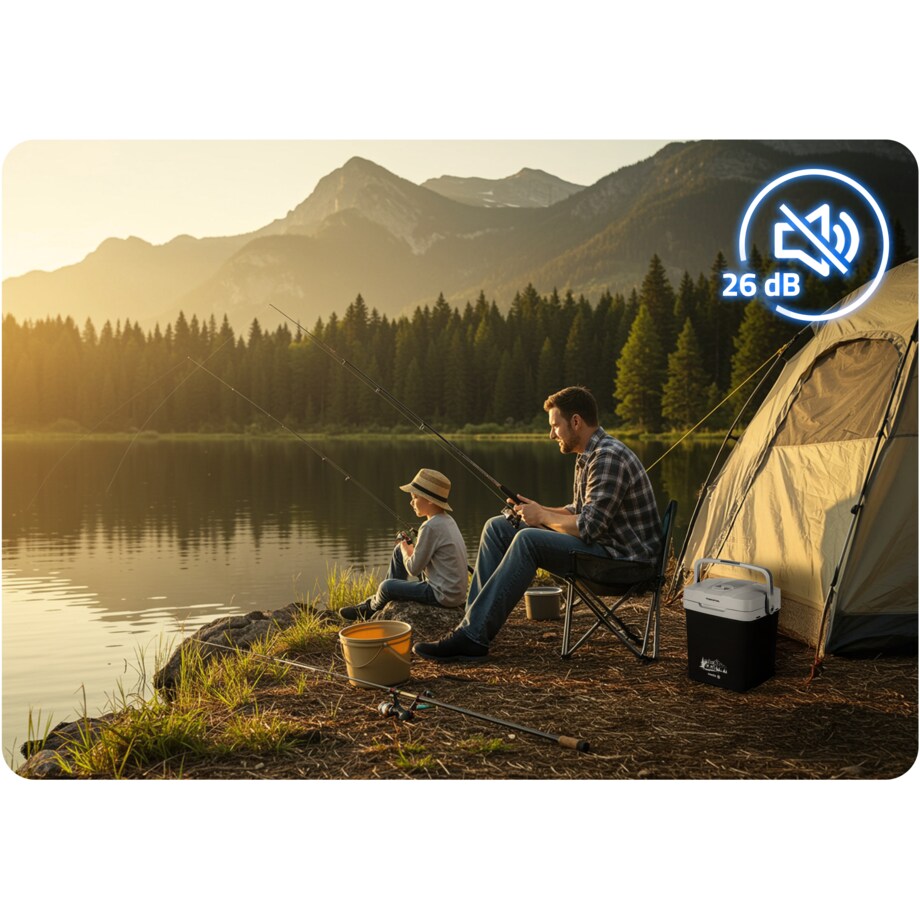 Lodówka turystyczna samochodowa 12V/230V USB funkcja grzania 26l Berdsen