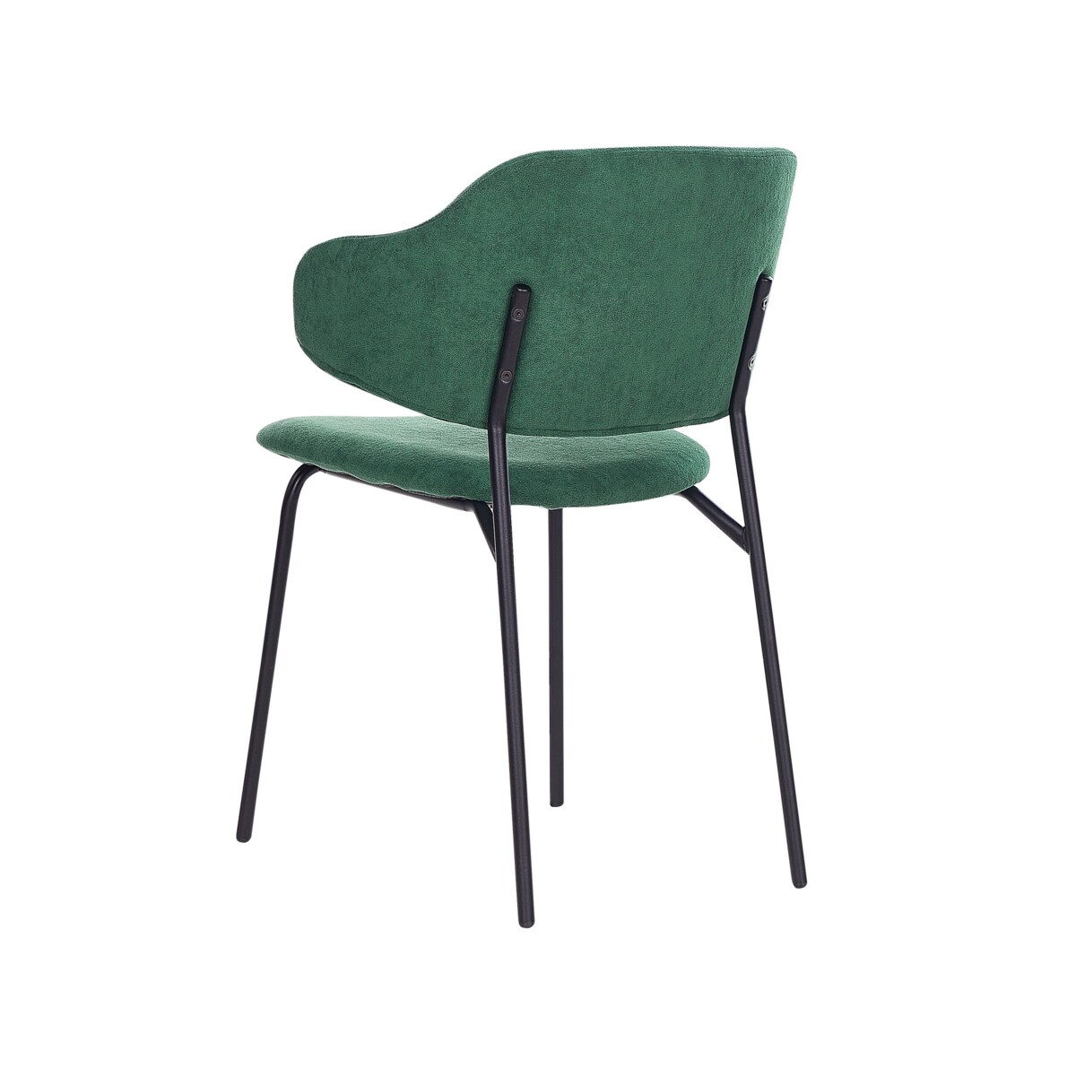 Zestaw 2 krzeseł do jadalni zielony KENAI