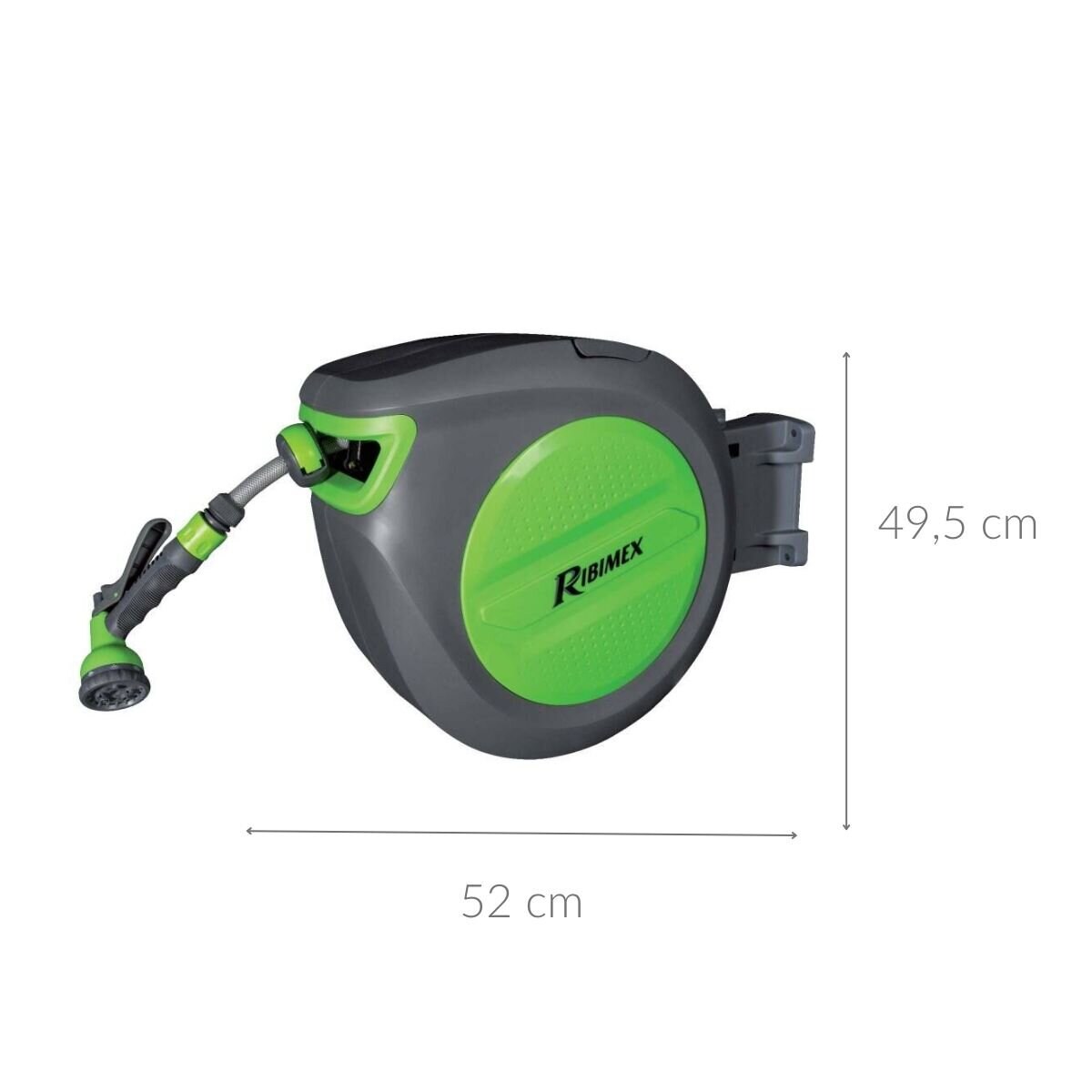 Wąż ogrodowy zwijany RIBIMEX, automatyczny zwijacz