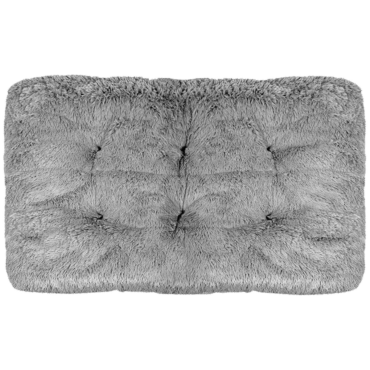 Legowisko Dla Psa Poduszka 100X70 Cm Shaggy Jasnoszare