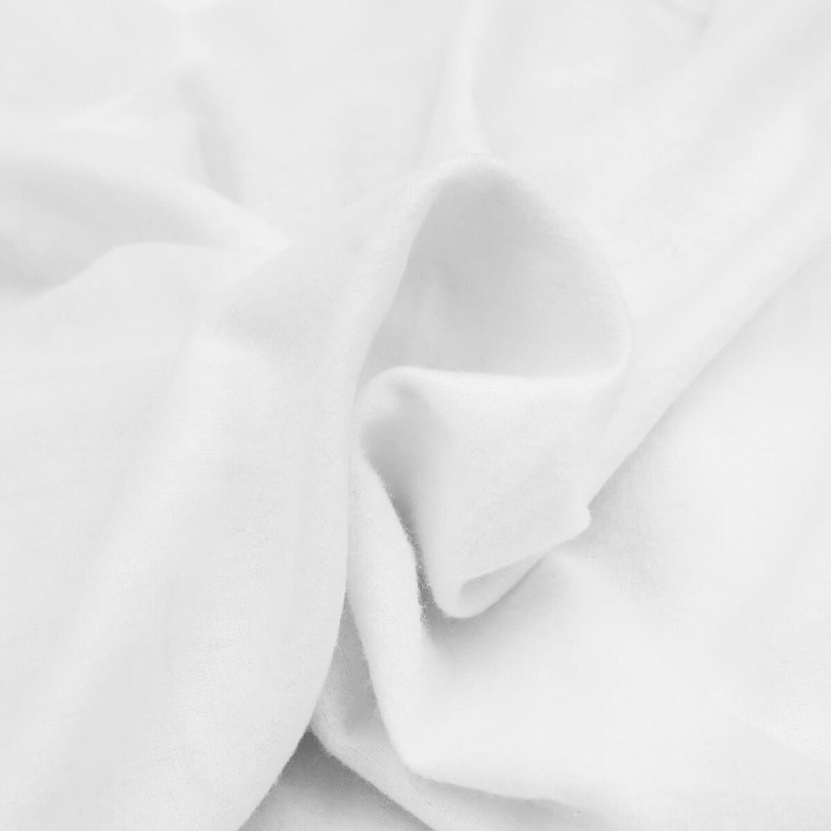 Prześcieradło flanela bez gumki 180x210 kolor biały