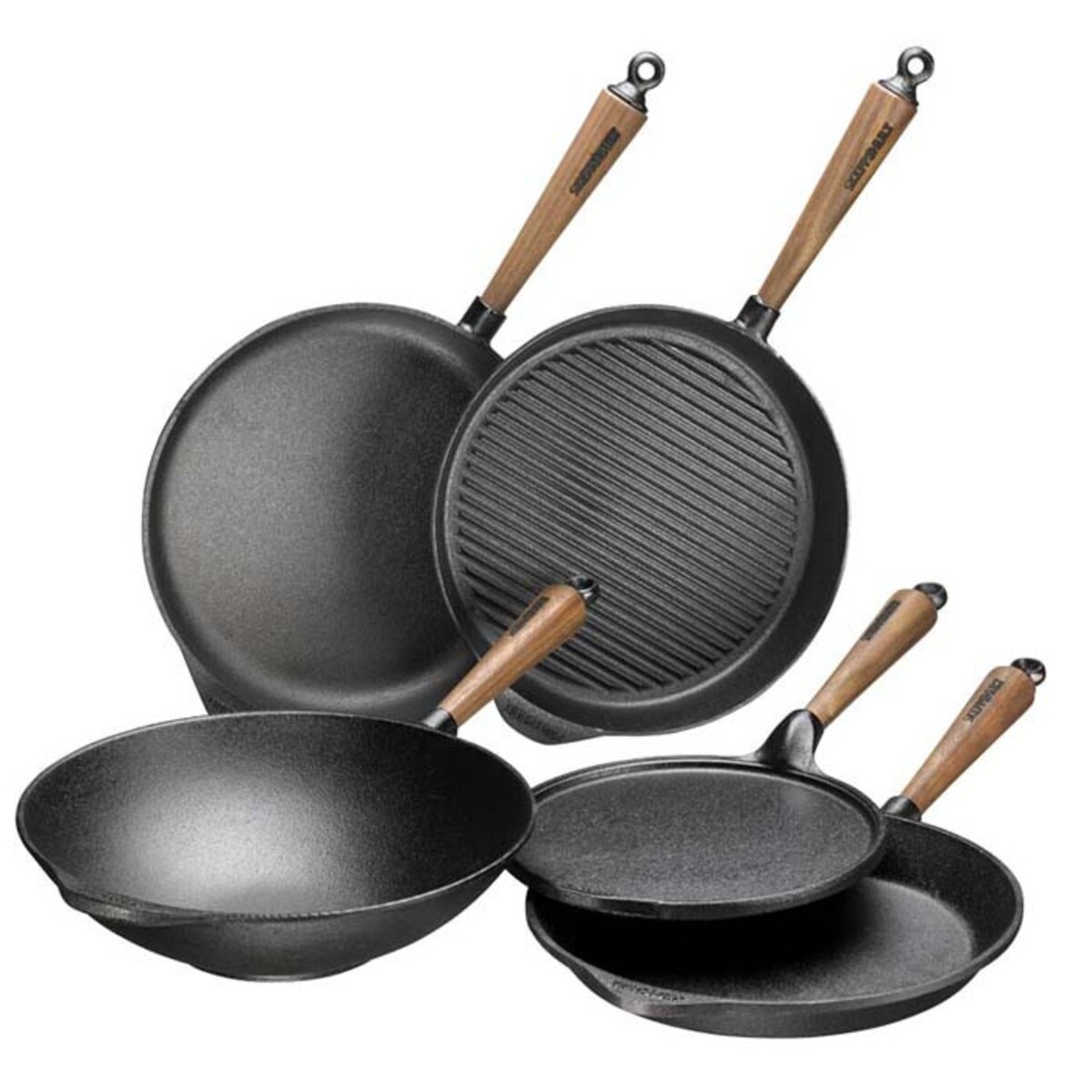 Żeliwna patelnia grillowa okrągła WALNUT, Skeppshult