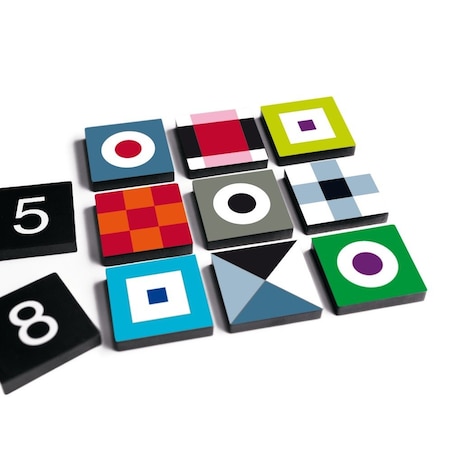 Łamigłówka japońska "Sudoku" dla dzieci, gra 2w1 klasyczna oraz obrazkowa układanka z drewna, REMEMBER