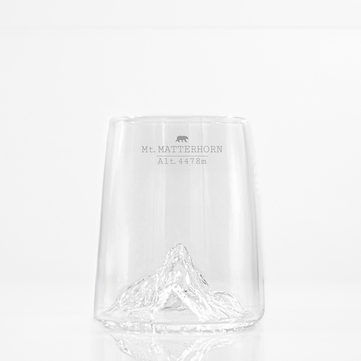 Zestaw 4 kieliszków - Topographic - Swiss Edition