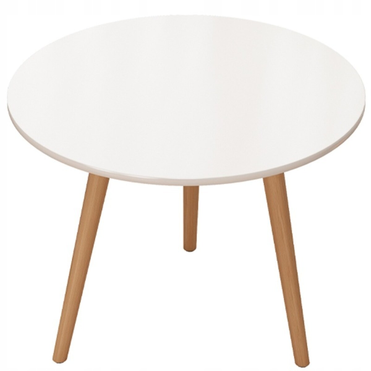 Stolik kawowy mały okrągły drewniany loft skandynawski ława stół salonu