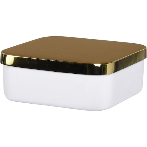 Pojemnik do przechowywania, metalowy organizer, kwadratowy, 13 cm