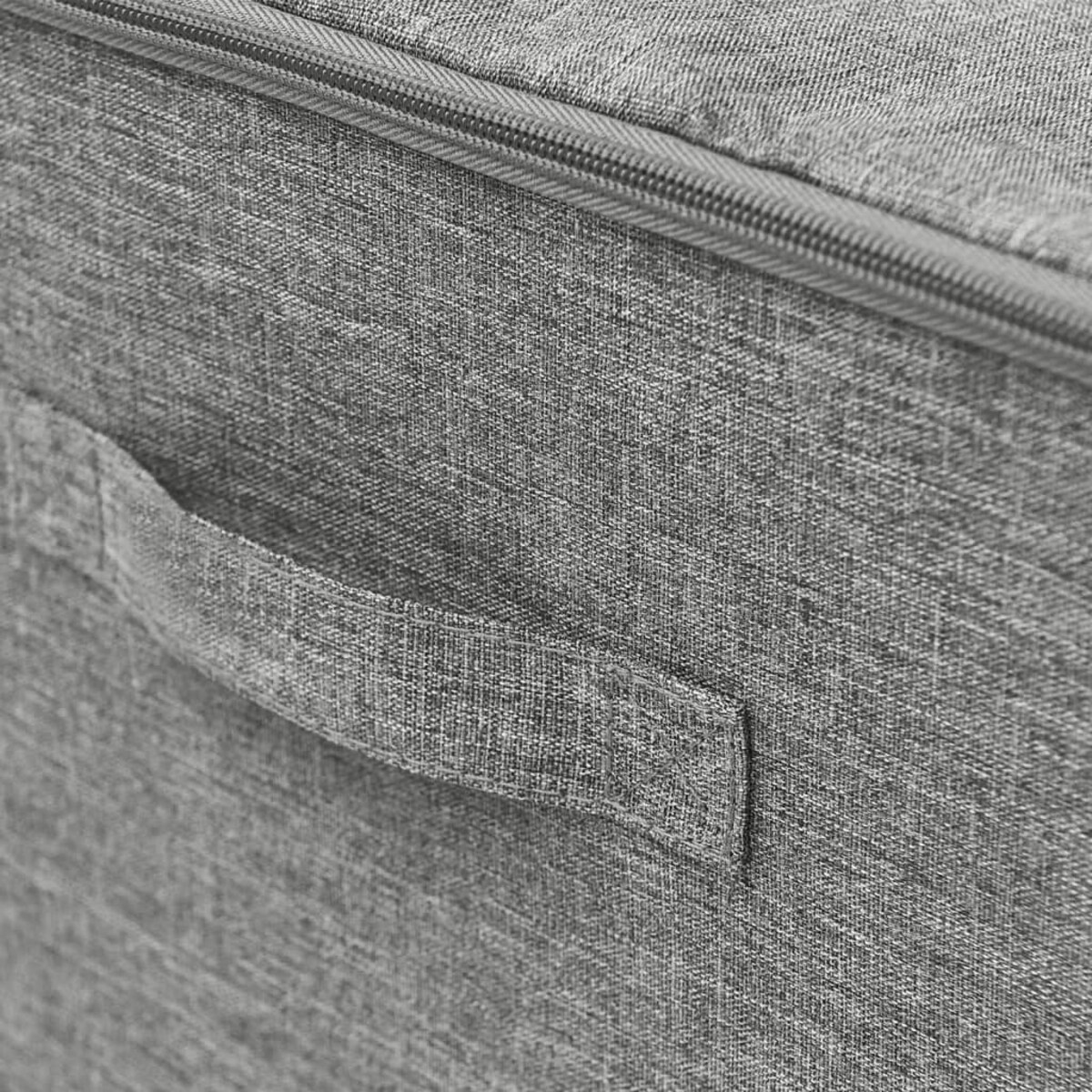 vidaXL Pojemniki, 2 szt., tkanina, 43x34x23 cm, szare