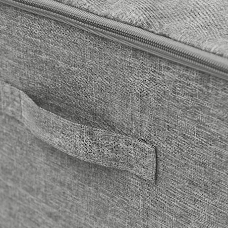 vidaXL Pojemniki, 2 szt., tkanina, 43x34x23 cm, szare