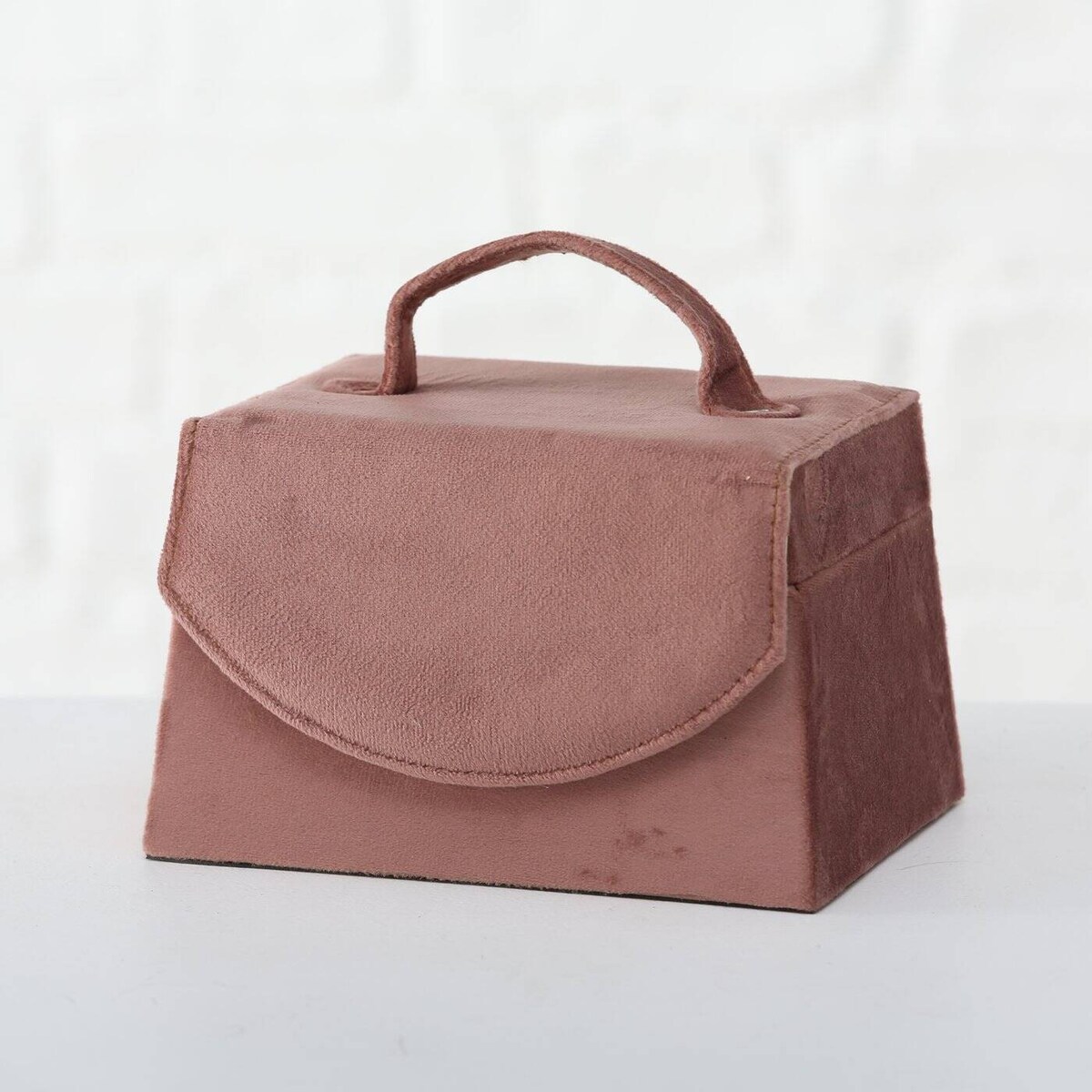 Szkatułka na biżuterię z lusterkiem CLEA, różowa