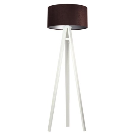 Lampa stojąca HOME 50 brązowa/srebrna/biała