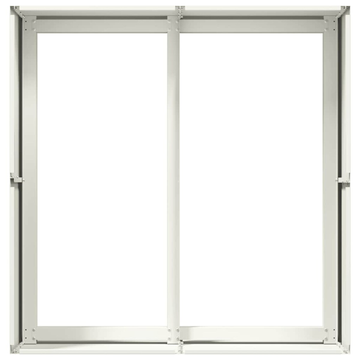 vidaXL Doniczka Biała 80x80x40 cm Stal walcowana na zimno