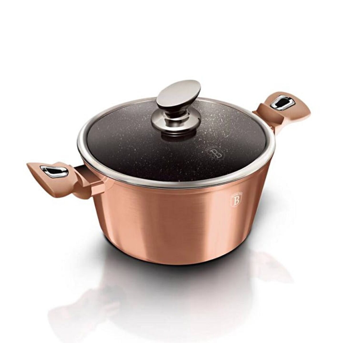 Zestaw 10 elementów garnki, patelnie, akcesoria Metallic Line Rose Gold Berlinger Haus BH-6142