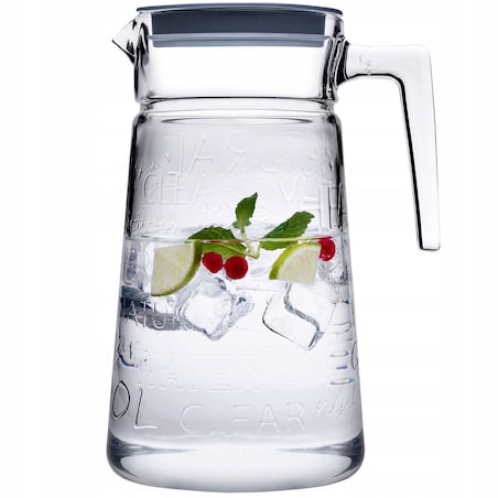 DZBANEK SZKLANY NA WODĘ NAPOJE 2 L w napisy PASABAHCE szklany soki prezent