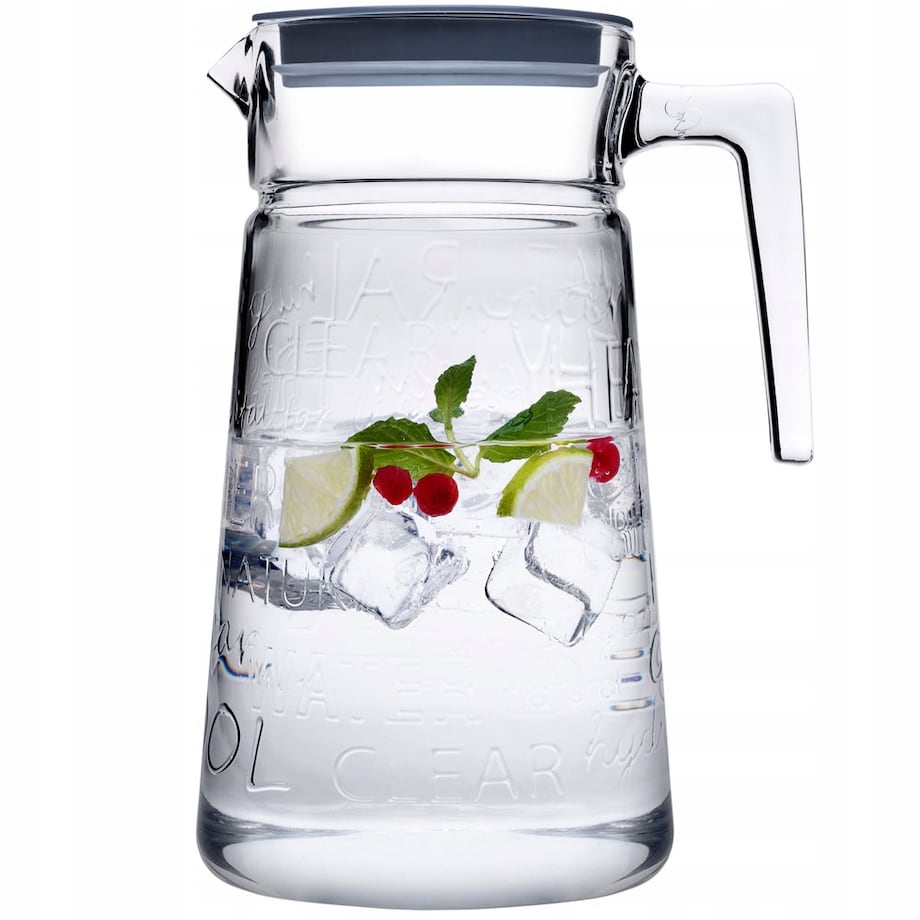 DZBANEK SZKLANY NA WODĘ NAPOJE 2 L w napisy PASABAHCE szklany soki prezent