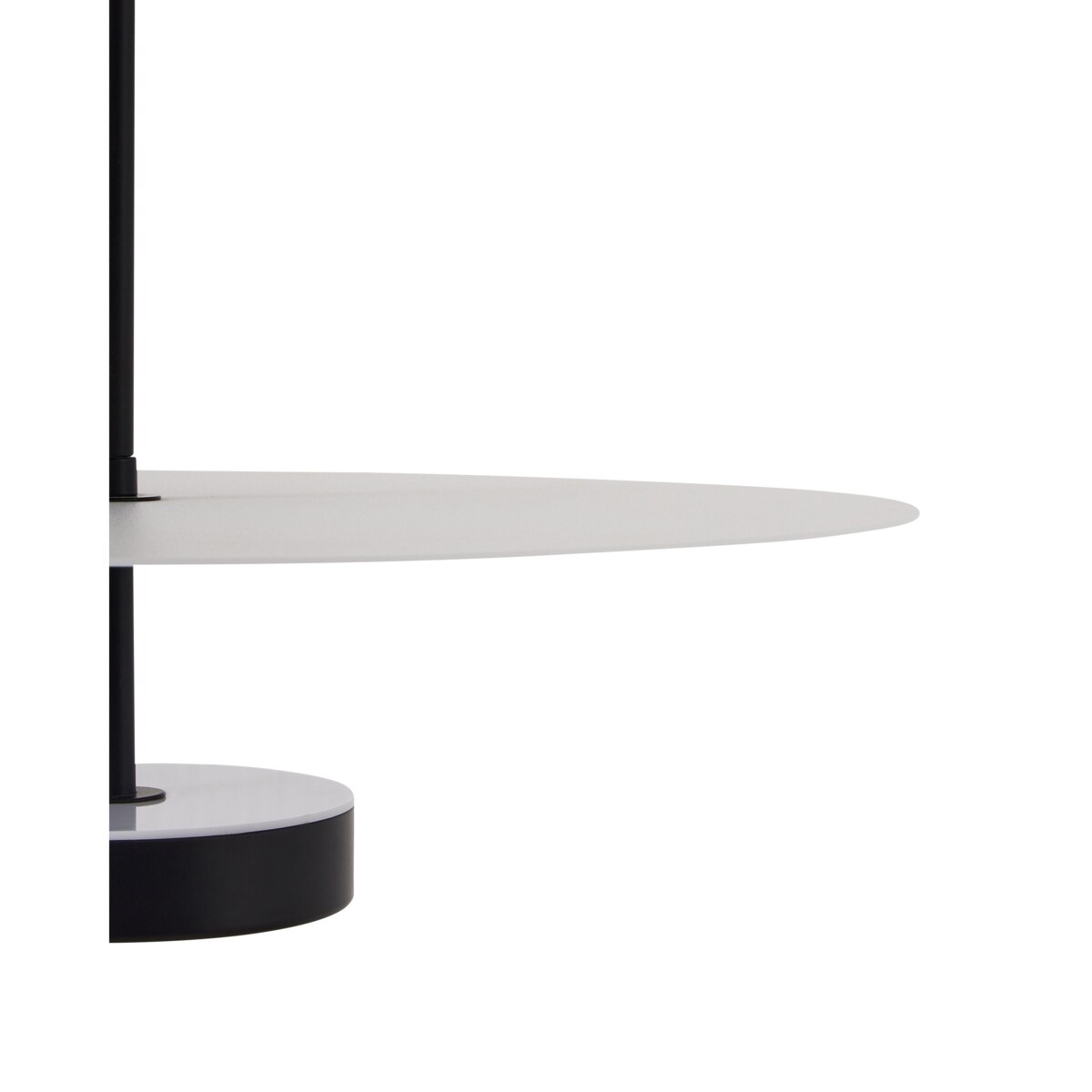 Lampa wisząca LED metalowa z pilotem czarna AFRAM