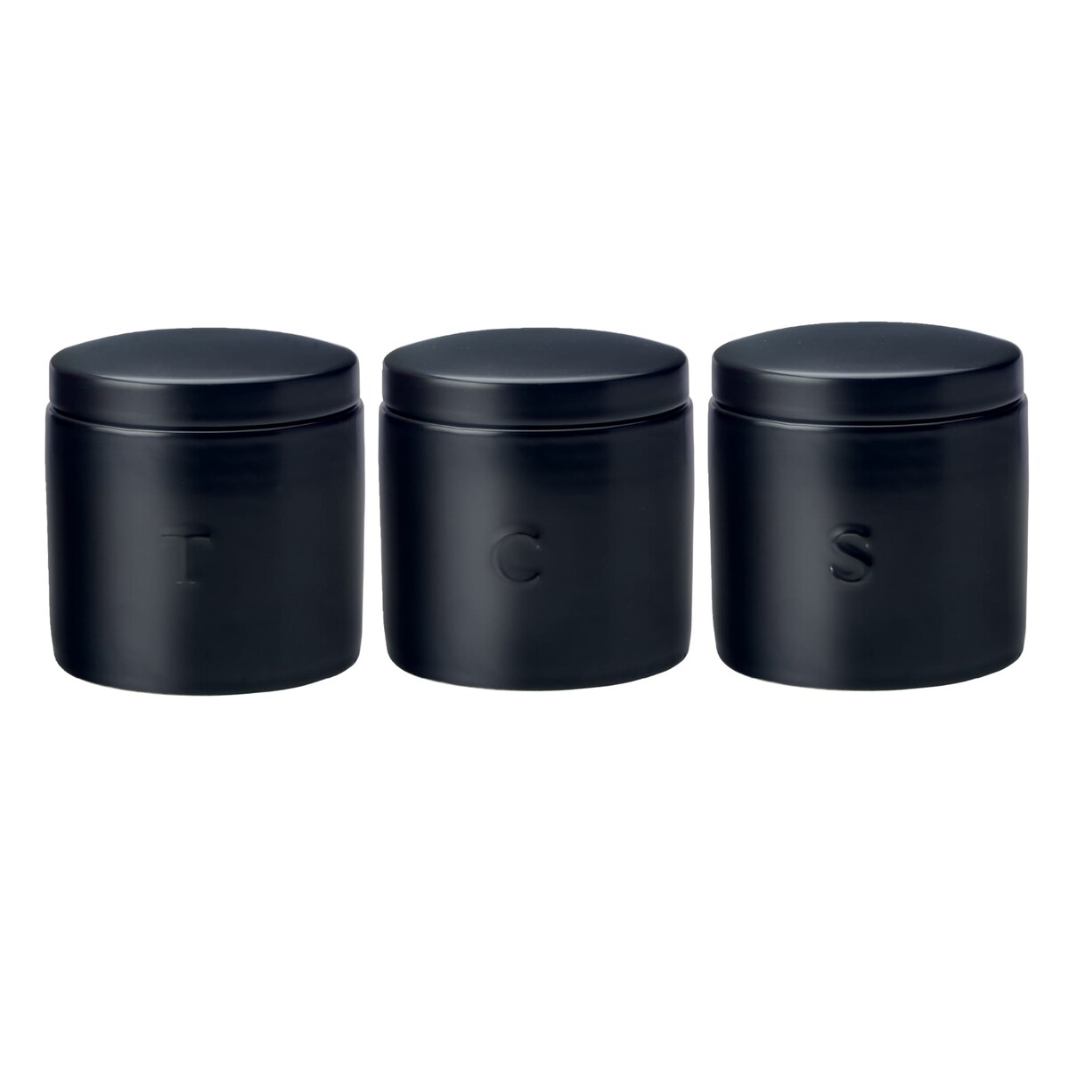 Zestaw 3 pojemników do żywności Epicurious, czarny, 600 ml /1 szt
