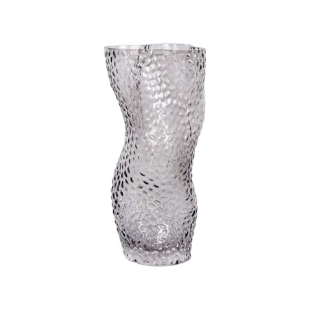 Wazon na kwiaty DYTIKO Szkło 31 cm Szary