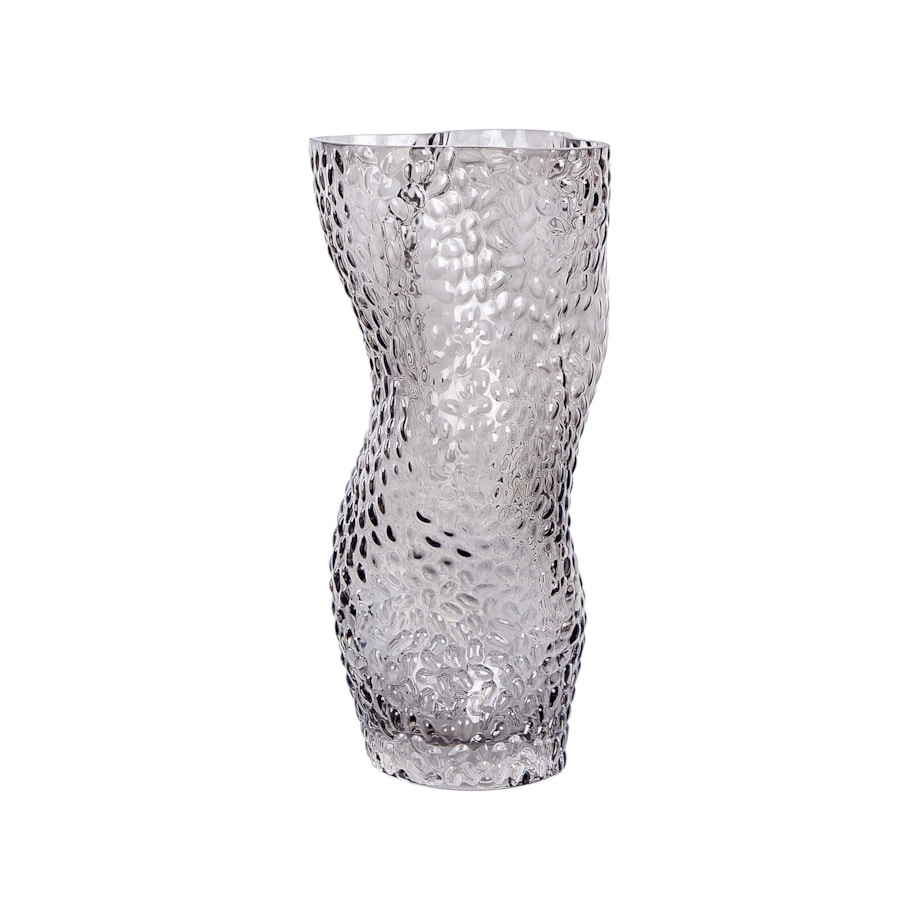 Wazon na kwiaty DYTIKO Szkło 31 cm Szary
