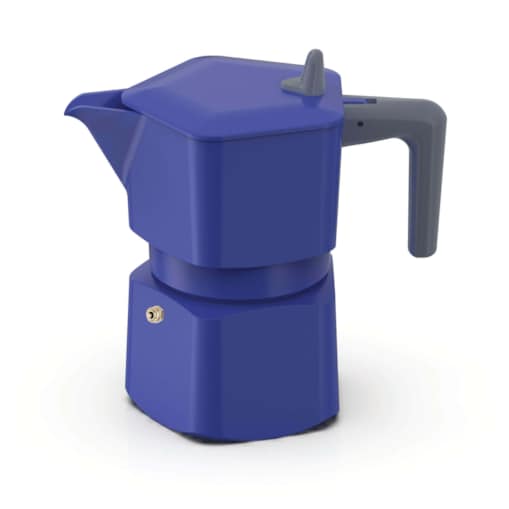 PEZZETTI PENTAEXPRESS Emaliowana kawiarka (6 filiżanek) - Granatowy