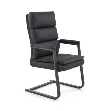 Krzesło biurowe ADRIANO SKID czarne