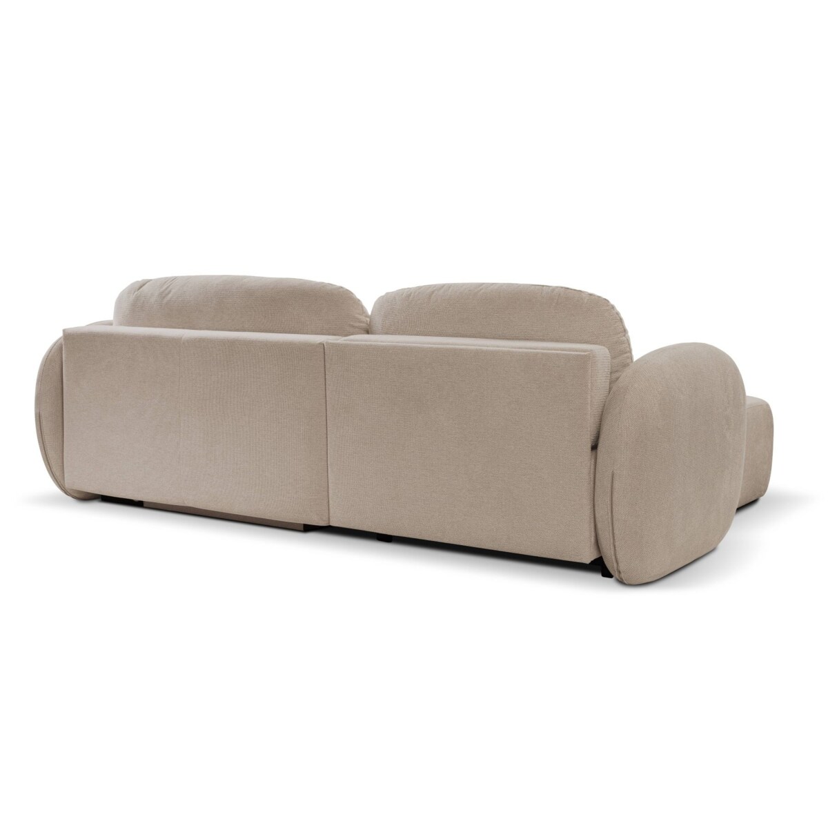 Nowoczesny narożnik rozkładany OLIVIO lewy - kolor cappuccino