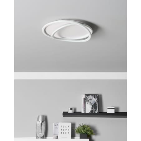 Lampa sufitowa LED biała LEYLAN