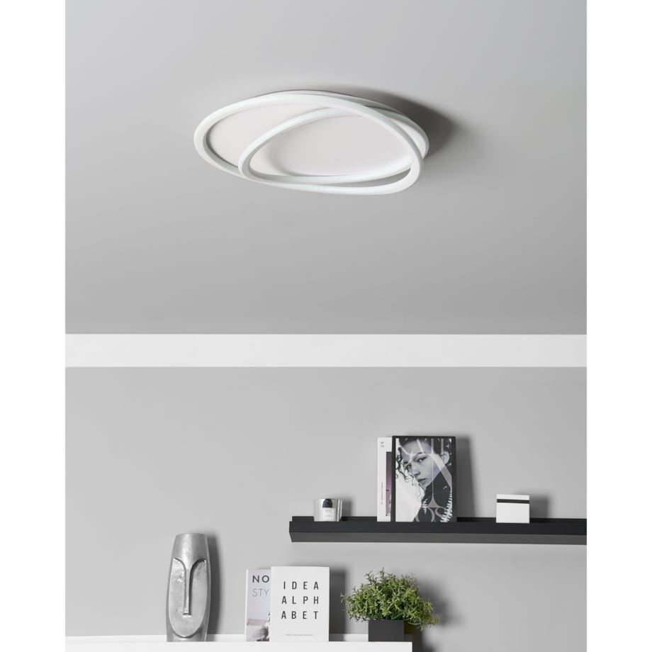 Lampa sufitowa LED biała LEYLAN