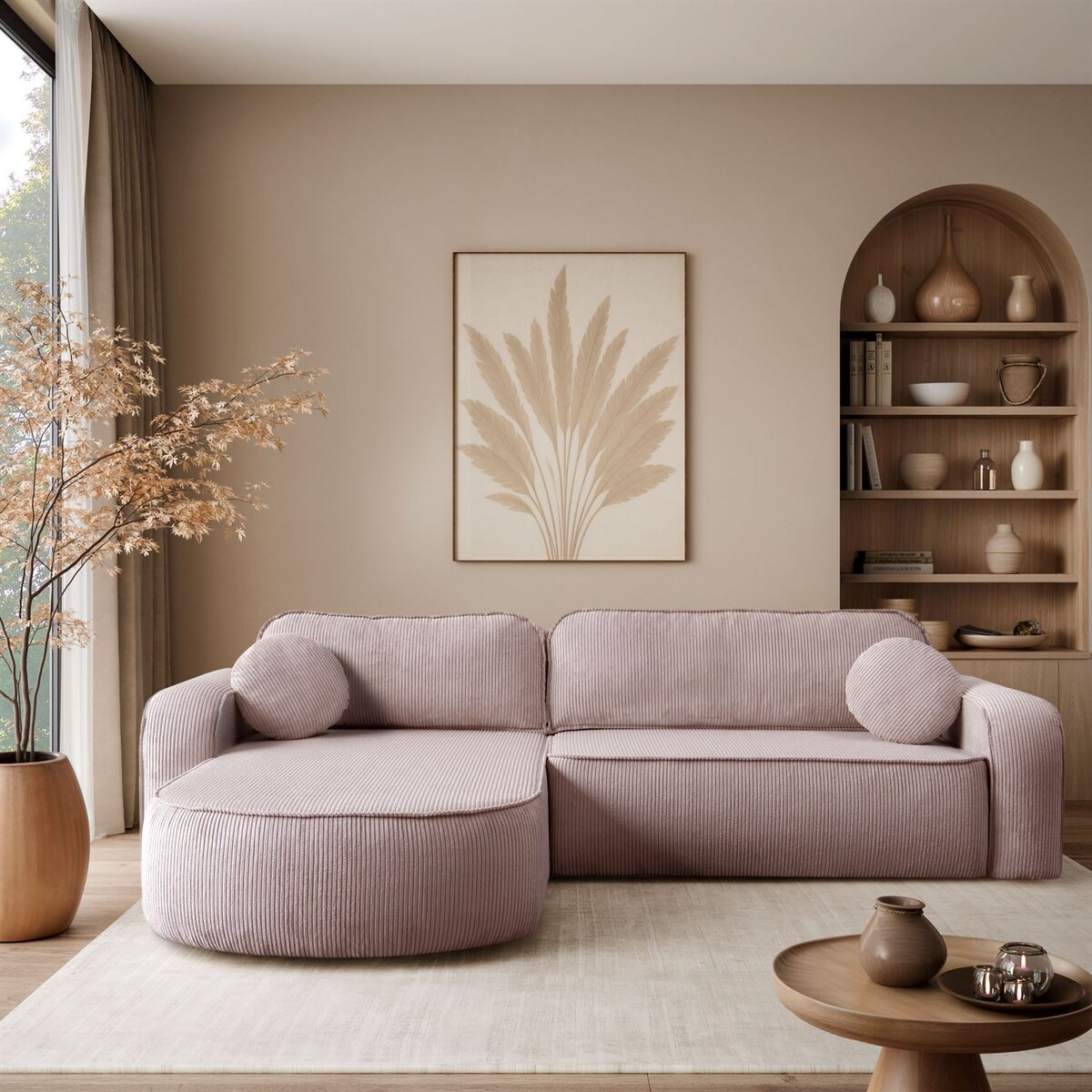 Narożnik VENUS z funkcją spania i pojemnikiem na pościel, Poso 27