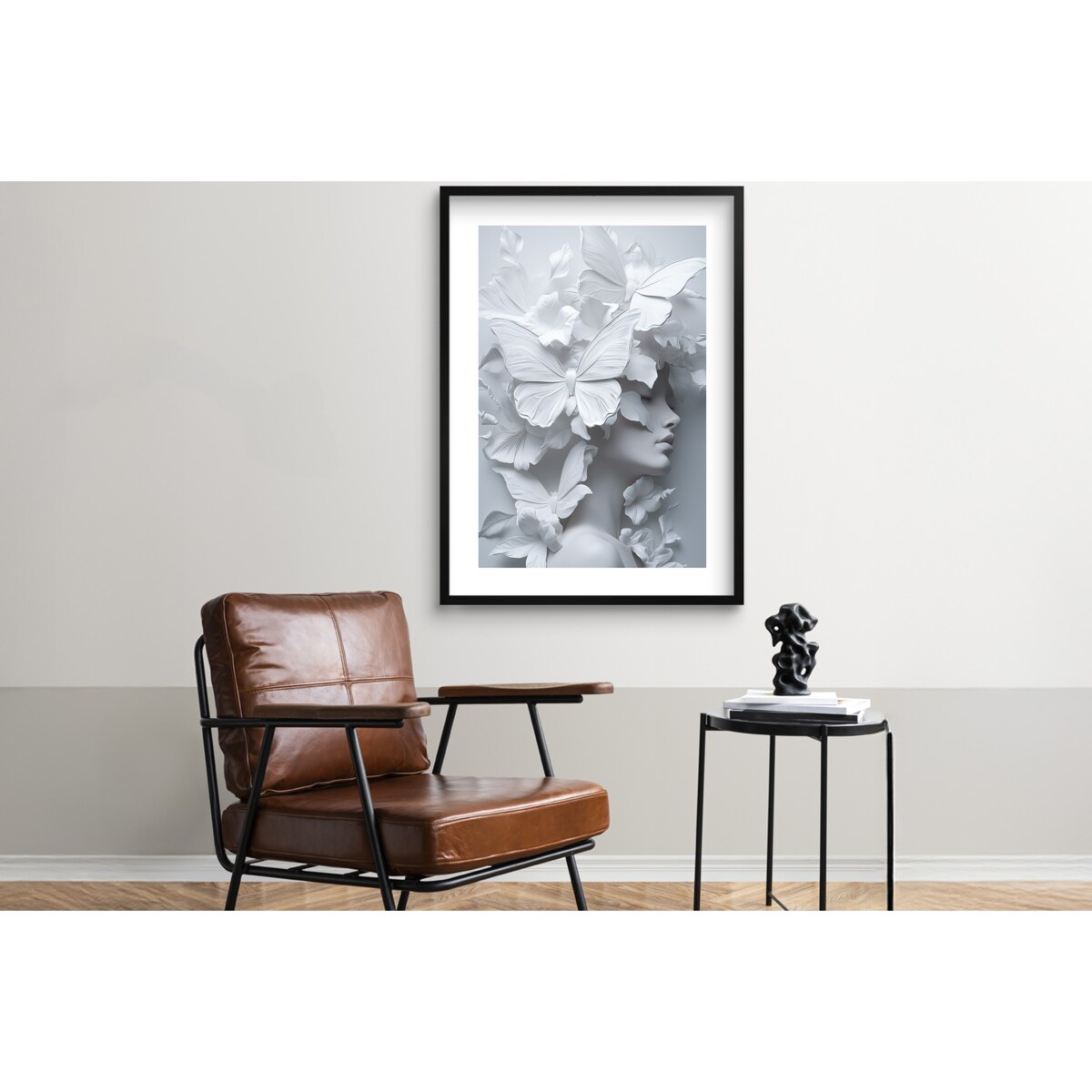 Nowoczesny Plakat Obraz na ścianę z ramką do salonu biura Portret kobiety