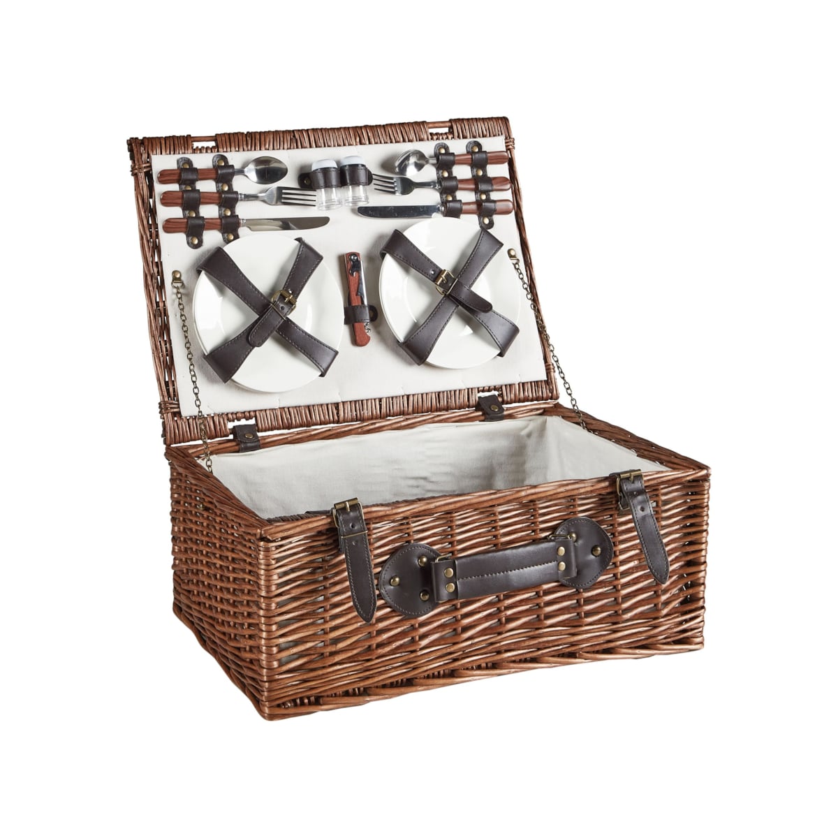 Kosz piknikowy PRUNEAU Plecionka Brązowy