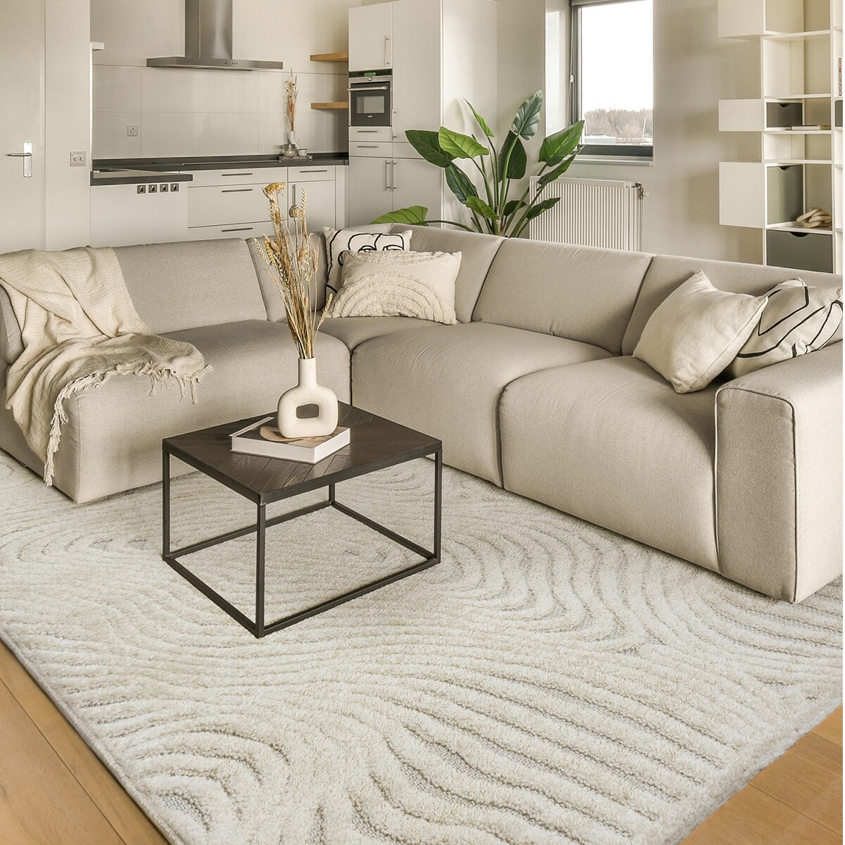 Dywan boho Cora 160x230 cm kremowy