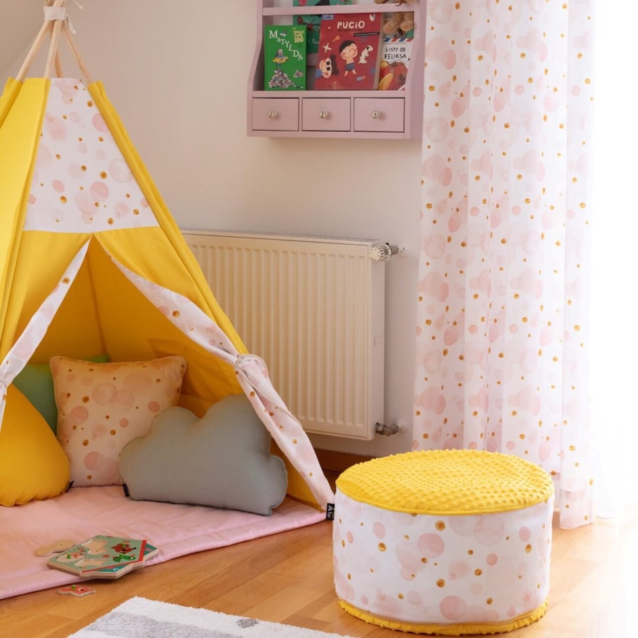 Tipi, dinozaury na zielonym tle, 110 x 110 x 155 cm, Magic Collection