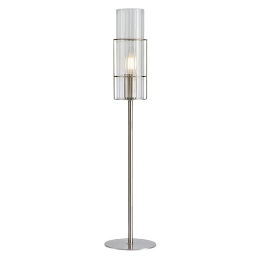 Lampka stołowa glamour Tubo 108558 Markslojd szklana srebrna