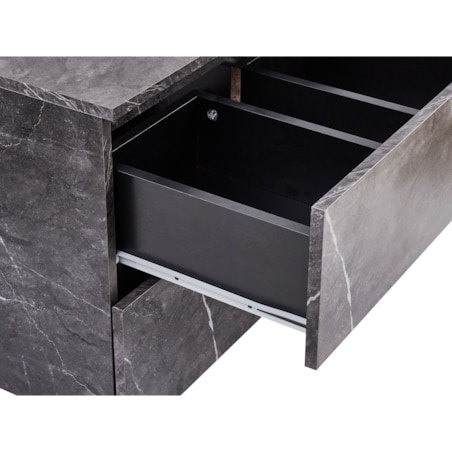 Wisząca szafka pod umywalkę SERRA 60 cm Czarny marmur