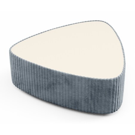 Stolik kawowy tapicerowany MIJA w tkaninie Tilia, grafitowy